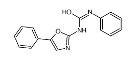 1-phenyl-3-(5-phenyl-1,3-oxazol-2-yl)urea结构式