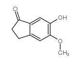 6-羟基-5-甲氧基-1-茚酮结构式