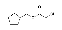 Acetic acid, 2-chloro-, cyclopentylmethyl ester结构式