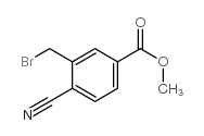 2-(溴甲基)-3-氰基苯甲酸甲酯结构式