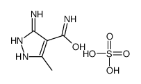 5-Amino-3-methyl-1H-pyrazole-4-carboxamide sulfate (1:1)结构式