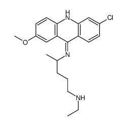 单去甲基奎纳克林,二盐酸盐结构式