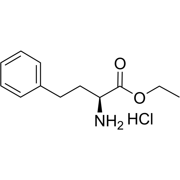 (S)-(+)-2-氨基-4-苯基丁酸乙酯 盐酸盐结构式