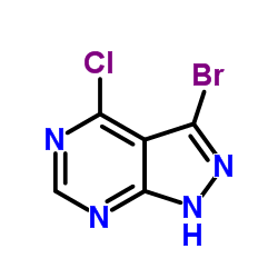 3-溴-4-氯-1H-吡唑啉并嘧啶结构式