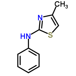 (4-甲基-2-噻唑)-苯胺结构式