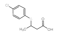 3-(4-氯苯硫基)丁酸结构式