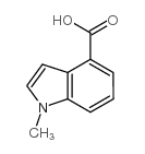 1-甲基-1H-吲哚-4-羧酸结构式
