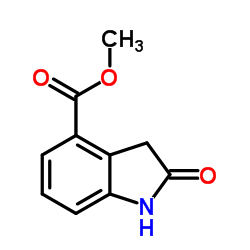 2-氧化吲哚-4-甲酸甲酯结构式