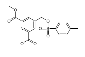 dimethyl 4-[(4-methylphenyl)sulfonyloxymethyl]pyridine-2,6-dicarboxylate结构式