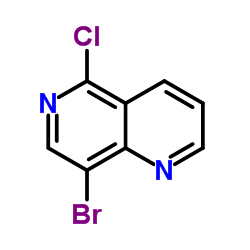 8-溴-5-氯-1,6-萘啶结构式