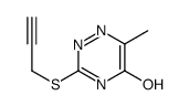 6-methyl-3-prop-2-ynylsulfanyl-2H-1,2,4-triazin-5-one结构式
