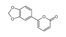 6-(1,3-benzodioxol-5-yl)pyran-2-one结构式