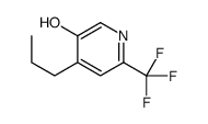 4-丙基-6-三氟甲基吡啶-3-醇结构式