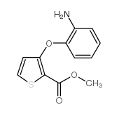 3-(2-氨基苯氧基)-2-噻吩羧酸甲酯结构式