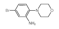 5-溴-2-吗啉-4-苯胺结构式