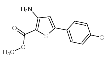 3-氨基-5-(4-氯苯基)噻吩-2-甲酸甲酯结构式