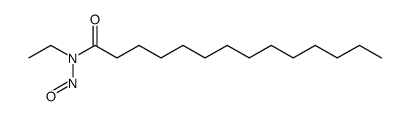 Tetradecanamide, N-ethyl-N-nitroso结构式
