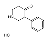 3-Phenyl-4-piperidinone hydrochloride (1:1)结构式