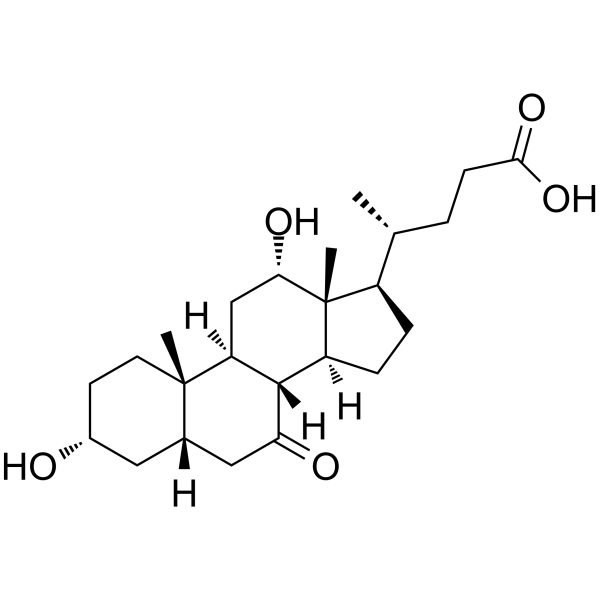 7-酮-3α,12-α-二羟基胆酸结构式