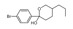 2-(4-bromophenyl)-5-propyloxan-2-ol结构式