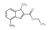 ETHYL 4-AMINO-1-METHYL-1H-INDOLE-2-CARBOXYLATE结构式