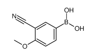 3-cyano-4-methoxyphenylboronic acid结构式