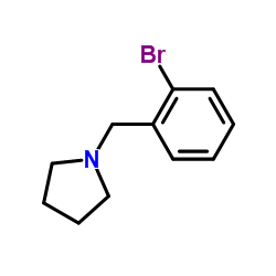 1-(2-Bromobenzyl)pyrrolidine结构式