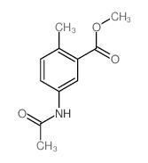 5-乙酰氨基-2-甲基苯甲酸甲酯结构式