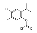 (4-chloro-5-methyl-2-propan-2-ylphenyl) carbonochloridate结构式