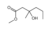 methyl 3-hydroxy-3-methylhexanoate结构式