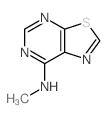 N-methyl-9-thia-2,4,7-triazabicyclo[4.3.0]nona-1,3,5,7-tetraen-5-amine结构式