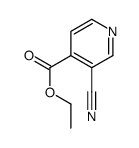 ethyl 3-cyanopyridine-4-carboxylate结构式