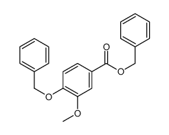 4-(苄氧基)-3-甲氧基苯甲酸苄酯结构式