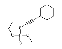 2-diethoxyphosphorylsulfanylethynylcyclohexane结构式