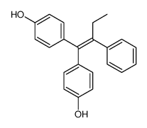 4,4-(2-苯基丁-1-烯-1,1-叉基)二苯酚结构式