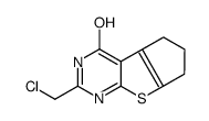2-氯甲基-3,5,6,7-四氢-4h-环戊并[4,5]噻吩并[2,3-d]嘧啶-4-酮结构式