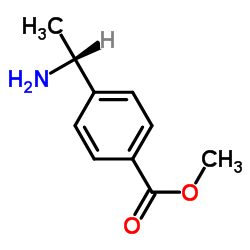 4-[(1R)-1-氨基乙基]苯甲酸甲酯结构式