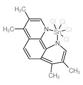5,5,5,5-tetrachloro-1,2,8,9-tetramethyl-5H-5l6-[1,3,2]diazastannolo[1,5,4,3-lmn][1,10]phenanthroline结构式