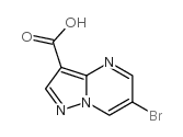 6-溴吡唑并[1,5-a]嘧啶-3-羧酸结构式