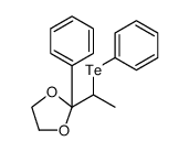 1,3-Dioxolane, 2-phenyl-2-[1-(phenyltelluro)ethyl]结构式