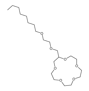 2-(2-octoxyethoxymethyl)-1,4,7,10,13-pentaoxacyclopentadecane结构式