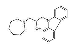 1-(azepan-1-yl)-3-carbazol-9-ylpropan-2-ol结构式