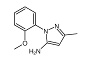 2-(2-methoxyphenyl)-5-methyl-2H-pyrazol-3-ylamine结构式