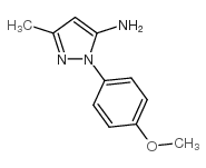1-(4-甲氧基苯基)-3-甲基-1H-吡唑-5-胺结构式