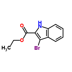3-溴吲哚-2-酸酸乙酯结构式
