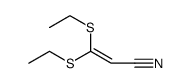 2-Propenenitrile, 3,3-bis(ethylthio)结构式
