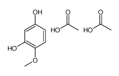 acetic acid,4-methoxybenzene-1,3-diol结构式
