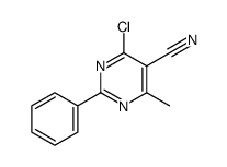 4-氯-6-甲基-2-苯基-5-嘧啶甲腈结构式