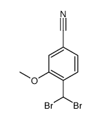 4-(Dibromomethyl)-3-methoxybenzonitrile结构式