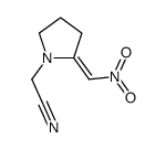 2-[(2E)-2-(nitromethylidene)pyrrolidin-1-yl]acetonitrile结构式